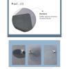 BAMFY Washer and Dryer Covers for The Top, Washing Machine Cover Furniture Decorate Universal Waterproof Portable Non-Slip Protector Mat Top Cover for Fridge(40 * 50cm,B) view 2