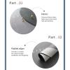 BAMFY Washer and Dryer Covers for The Top, Washing Machine Cover Furniture Decorate Universal Waterproof Portable Non-Slip Protector Mat Top Cover for Fridge(40 * 50cm,B) view 3
