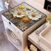BAMFY Washer and Dryer Covers for The Top, Washing Machine Cover Furniture Washer Dryer Covers Printing Decorate Waterproof Non-Slip Protector Mat Front Load Top Cover(40cm*50cm,C)