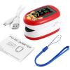 Children Fingertip Pulse Oximeter, Oxygen Monitor for Kids Baby and Blood Oxygen Saturation Heart Rate Monitor with Automatic Shut-Down, SPO2 Pulse Oximeter, Rechargeable via USB (Red) view 4
