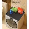 BAMFY Washer Dryer Countertop, Non-Slip Waterproof Silicone Washer and Dryer Covers for The Top, Universal Portable Front Load Protector Mat Washing Machine Cover(Grey,60 * 60cm) view 2