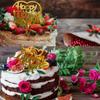 9 Pcs Mother's Day Cake Topper Gold Acrylic Happy Mother's Day Cupcake Topper for MOM Birthday Party Dessert Decoration Supplies view 2