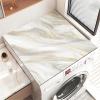 BAMFY Washing Machine Cover, Washer and Dryer Covers for The Top Creativity Marble Printing Front Load Protect Furniture Non-Slip Portable Top Cover for Laundry(30 * 40cm,G)