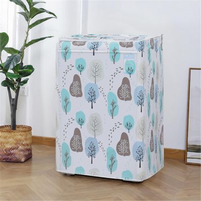 BAMFY Washing Machine Cover for Top Load Universal Decorate Portable Waterproof Top Cover Washer and Dryer Covers for The Top Laundry(60 * 63 * 87,ROLLER_A)