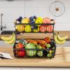 MICFENY Elegant Fruit Organiser Stand Metal Wire Vegetable Basket Space Saving Bread Storage Solution for Home and Office Use view 3