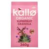 Kallo Crunchy Superfruit Granola, 360g Organic, Vegan and Vegetarian Friendly, High-Fibre, Wholegrain Breakfast with Cranberries, Blackcurrants and Blueberries view 1