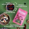 Kallo Crunchy Superfruit Granola, 360g Organic, Vegan and Vegetarian Friendly, High-Fibre, Wholegrain Breakfast with Cranberries, Blackcurrants and Blueberries view 4