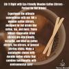 200 White Sugar Sticks & 100 Wooden Coffee Stirrers, Disposable & Eco-Friendly 140mm Silverspoon Sugar Sachets, Granulated Sugar, Stirring Sticks for Hot Drinks Espresso Yourself view 4