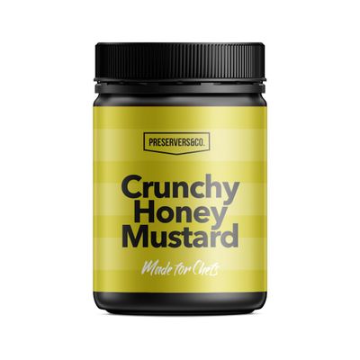 Crunchy Honey Mustard 1kg - Made in Scotland, Wholegrain,Honey-Infused Delight for Gourmet Cooking and Snacking. Similar to French Mustard.