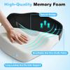 POOTACK Seat Cushions - Memory Foam Office Chair Cushion with Supportive Design, Non-Slip Car Seat Cushion Pad for Long Sitting, Gaming, Travel and Home Use view 2