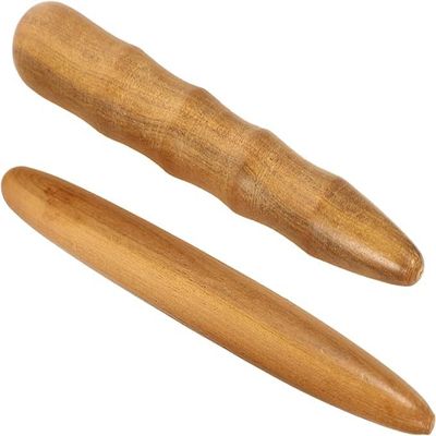2pcs Stick Wooden Body Massager Handheld Massage Sticks Pressure Point Massage Tool Acupoint Massager Massagers for Feet Face Massage Roller Deep Roller Stick