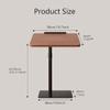 Medical Adjustable Overbed Bedside Table, Adjustable Tilt Overbed Bedside Table with Wheels, Mobile Standing Desk Laptop Computer Cart for Hospital and Home Use(Black) view 3