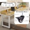 Over Bed Table with Wheels - Mobile Bed Tables Overbed Tables - Overbed Table Desk - Bed Table on Wheels for Hospital Computer Laptop Work Medical Home, 16mm Thickened Tabletop(Pink,170x50x8 view 3