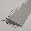 0.4 Inch Rise Threshold Ramp for Doorways, Portable PVC Doorway RampWheelchair Ramp is Cuttable for Doorways, Sweeper, Power Scooters(White) view 2