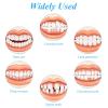 Flipped Warmth 2 Pairs Dentures Cosmetic Veneers Clip in Veneers Teeth False Teeth Veneers White Dentures Fake Teeth for Women Men Comfortable Protect Your Teeth view 3