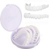 Flipped Warmth 2 Pairs Instant Veneers Teeth Temporary Dentures, Cosmetic Veneers Snap on Veneers Teeth, Clip on Veneers Top And Bottom, Adjustable Fake Teeth Veneers for Women Men view 2