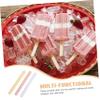 NUOBESTY 30pcs Acrylic Mirror Ice Cream Sticks Reusable DIY Ice Pop Sticks Safe for Boys and Making view 3