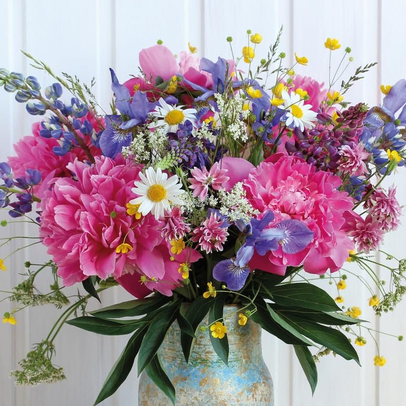 20 Napkins Flowers Wonderful Bouquet Table Decoration Paper Napkins with Motif Also for Decoupage and Decoupage 33 x 33 cm