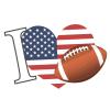 20 Napkins Sport I Love American Football Table Decoration Paper Napkins with Motif Also for Decoupage and Decoupage 33 x 33 cm view 1