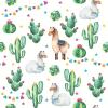 20 Napkins Animals Llamas on Cacti Table Decoration Paper Napkins with Motif Also for Decoupage and Decoupage 33 x 33 cm view 1
