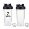 otylzto 2 Pack 28 oz Shaker Bottles for Protein Mixes, Protein Shaker Bottle with Stainless Steel Whisk Ball, Shaker Cup, Protein Bottle, Protein Shake Bottles view 1
