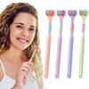 2 Pcs Random Color Three-Sided Soft Hair Toothbrush, Effective Wrap-Around Design, Deeply and Thoroughly to Clean Teeth and Gums, Suitable for Adults and Children Toothbrushes and Accessories view 2