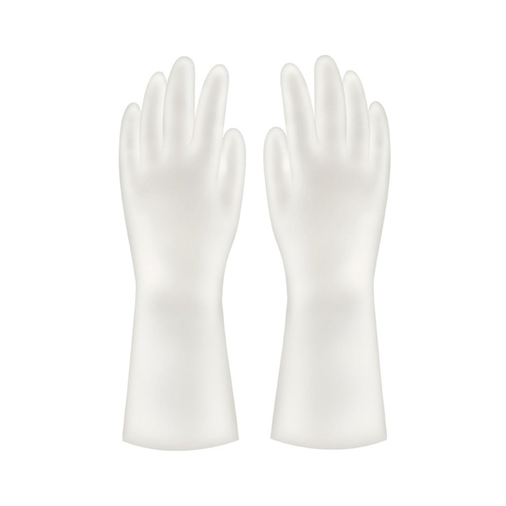 NOENNULL Dishwashing Gloves, Household Gloves, PVC Thickened Multifunctional Kitchen Dishwashing Gloves (L)