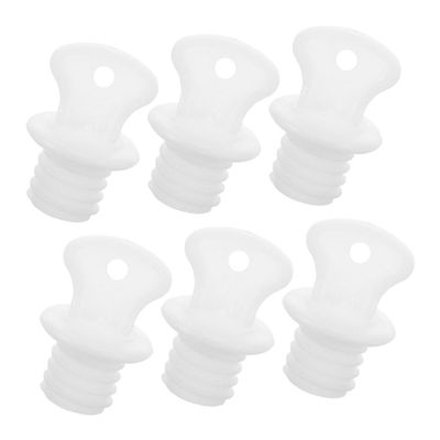Amosfun 6pcs Hot Water Bottle Lid Spare Plug Cover for Replacement Plastic Screw Cap for Hot Water Bag for Sealing and Staying Warm