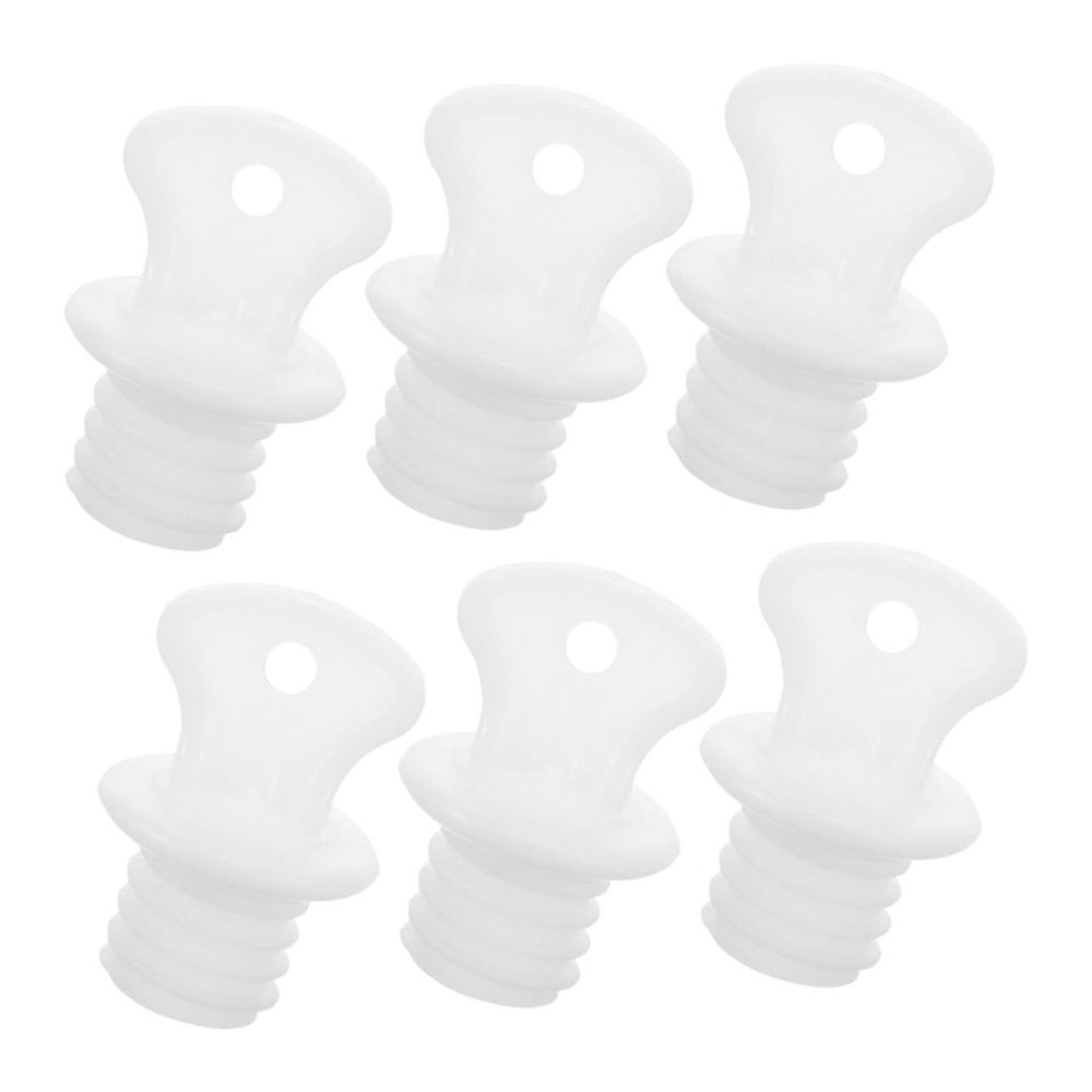 Amosfun 6pcs Hot Water Bottle Lid Spare Plug Cover for Replacement Plastic Screw Cap for Hot Water Bag for Sealing and Staying Warm