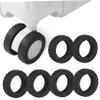 TINEASUR 8pcs Silicone Luggage Wheel Protector Covers for Suitcase Wheels, Silent Operation and Sturdy Material, for Travel and Luggage Compartment Protection view 1