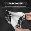 Black and White Marble Printed Long Tissue Box Cover Leather Modern Tissue Case Tissue Box Holder for Home Office Decor Bathroom Car view 3
