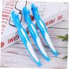 Healeved 3pcs Double-Headed Denture Toothbrush Set with Anti-Slip Handle, Sturdy Bristles False Teeth Cleaner for Home Use, Portable Denture Cleaning Brush Suitable for Daily Oral Care view 4