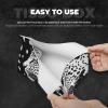 Black Leopard Print Printed Long Tissue Box Cover Leather Modern Tissue Case Tissue Box Holder for Home Office Decor Bathroom Car view 3