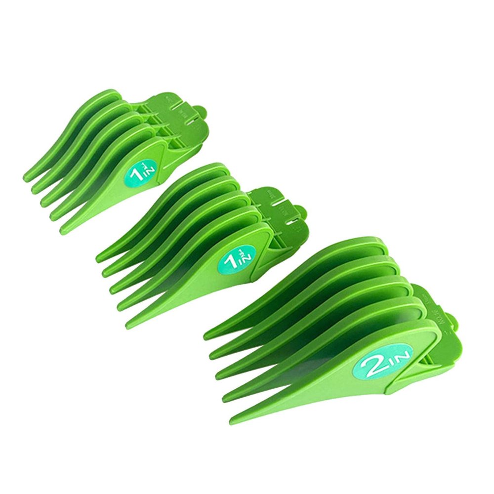 3 Pieces Hair Clipper Limit Combs 32mm 38mm 51mm Cutting Guard Attachment Green