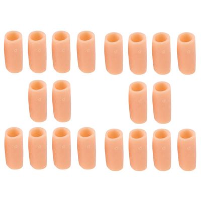10 Pairs Silicone Toe Sleeves Tube Caps Cushions Protectors for Feet Care S