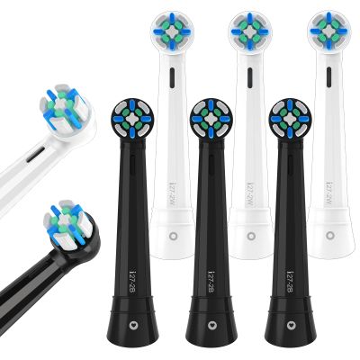 8 Pcs IO Replacement Heads Compatible with Oral b iO 2/3/4/5/6/7/8/9/10 Series Electric Toothbrush, Brush Heads Compatible with Oral B, Intelligent Cleaning for Gum Care and Teeth Clean (Black/White)