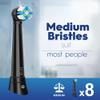 8 Pcs IO Replacement Heads Compatible with Oral b iO 2/3/4/5/6/7/8/9/10 Series Electric Toothbrush, Brush Heads Compatible with Oral B, Intelligent Cleaning for Gum Care and Teeth Clean (Black/White) view 3