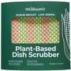 mibboom's Durable Scratch-Free Mesh Dish Scrubbers for Kitchen & Household Cleaning, Odor-Free Reusable PLA Scouring Pads for Dishes, 4-Pack view 1