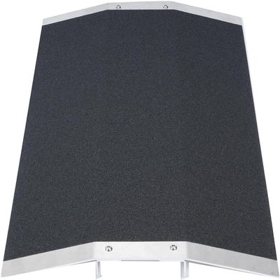 GAYAYAS Wheelchair Ramp, Bridge Threshold Ramp, with Supporting Frame and Non-Slip Surface, Ramp for Wheelchairs, Stairs,Vans, Steps,High8cm