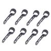 PLAFOPE 8pcs Anti-slip Stop Buttons Holder Fasteners for Safety Helmet Headlamp Clips Black Retainers Fixed Position for Outdoor Work view 1