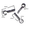 PLAFOPE 8pcs Anti-slip Stop Buttons Holder Fasteners for Safety Helmet Headlamp Clips Black Retainers Fixed Position for Outdoor Work view 4