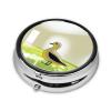 Illustration of Ducks Travel-Friendly Pill Box - Portable Square Organizer with Compartments for Medicines, Vitamins, and Supplements, Durable Metal Design. view 2