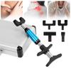 Chiropractic Adjustment Tool, 6 Levels Chiropractic Activator Tool, Manual Chiropractic Gun with 4 Heads, 50-300N Adjustments Manual Spine Chiropractic Correction Tool, Improve Joint Pain,Blue view 1