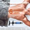 Chiropractic Adjustment Tool, 6 Levels Chiropractic Activator Tool, Manual Chiropractic Gun with 4 Heads, 50-300N Adjustments Manual Spine Chiropractic Correction Tool, Improve Joint Pain,Blue view 2