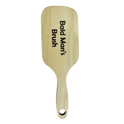 Bald Man Comb Wooden Hairless Combing Brush Bald Man Joke Hair Brush Novelty Toothless Comb Funny Beard Man Grooming Tools
