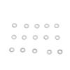 300pcs 1.4mm Eyeglass Screw Gaskets Alloy High Hardness Eyeglass Frames Screws Washers for Repairing (11 Frameless Metal Shim 1.4mm)