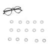 300pcs 1.4mm Eyeglass Screw Gaskets Alloy High Hardness Eyeglass Frames Screws Washers for Repairing (11 Frameless Metal Shim 1.4mm) view 2