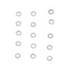 300pcs 1.4mm Eyeglass Screw Gaskets Alloy High Hardness Eyeglass Frames Screws Washers for Repairing (11 Frameless Metal Shim 1.4mm) view 3