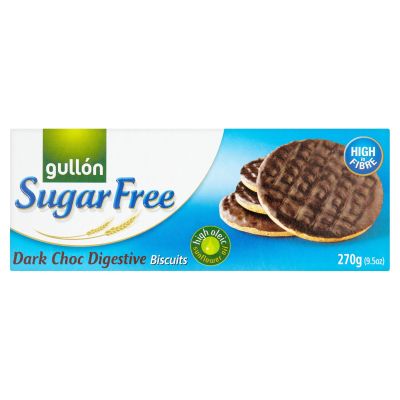 Gullon Sugar Free Biscuits (Pack of 5, Dark Choco Digestive)