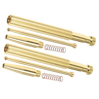 NOLITOY Ear Point Probe Pen Lightweight Therapy Pen Copper 2pcs Acupressure Tools with Built-in Spring for Finding Acupressure Points for Ear Reflexology and Acupuncture
